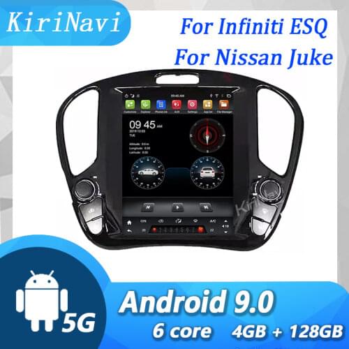 KiriNavi Vertical Screen Tesla Style 10.4" Android 9 Car Multimedia Player For Infiniti ESQ Nissan Juke Car Radio GPS Navigaton