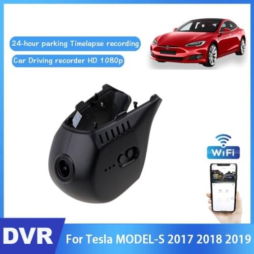 Hidden Driving Recorder Car Wifi Dvr Mini Camera For Tesla MODEL-S 2017 2018 2019 Novatek 96672 Car Dash Cam Video Recorder