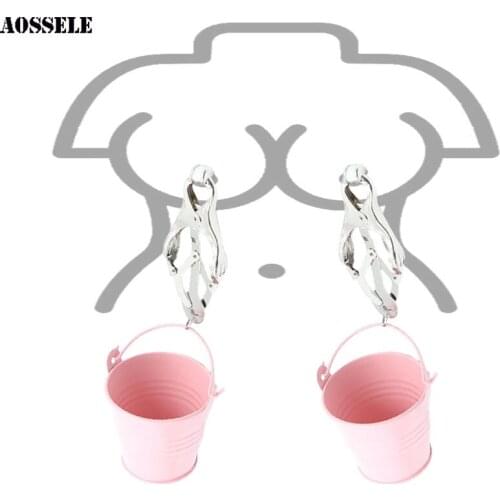 Bucket Nipple Clamps Women bdsm Toys Breast Massager Pail Nipple Sucker Vacuum Breast Pump Adult Games Sex Toys For Women Men