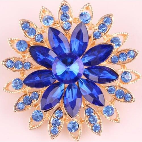 Austrian Crystal Brooch Pins For Women Top Quality Flower Broches Jewelry Fashion Wedding Party Invitation Bijoux Broche Femme