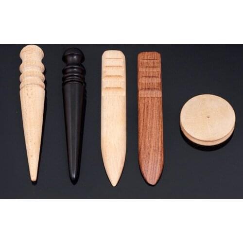 1Pcs Leathercraft Accessories NEW DIY Leather Product Polish Tool Wooden Stick Leather Belt Edge Sanding Superior Leathercraft