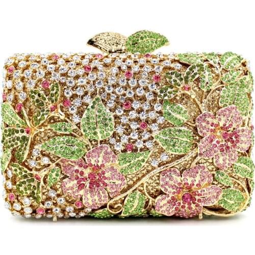 16x11CM Rhinestone Bag Corrugated Metal Crystal Evening Bag Diamond Bag Women Clutch Bag a6896