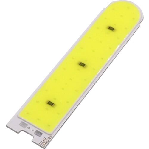 24V 5W LED COB Strip 80mm for Truck Light Table Lamp Desklamp Light Source Chip 3000K 6000K Warm Cool White Color DC24V Bulb