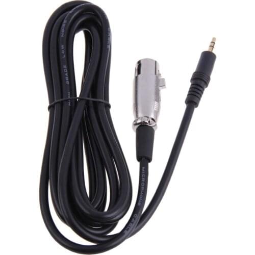 3M XLR 3 Pin Female to Right Angle 1/8 XLR3F to Right-angle 3.5 mm TRS for DV Camera/ Microphone Mic Audio Extension Cord