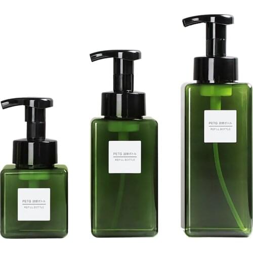 650ml Liquid Soap Dispenser Foaming Pump Lotions Refillable Bottle Liquid Soap Shower Shampoo Foam Pump Bottle for Bathroom