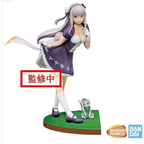 Bandai Original Re:Life In A Different World From Zero Emilia Ichiban KuJi Action Figure Collectible Model Speelgoed Voor Kinds