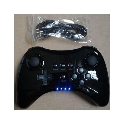 Black Classic Dual Analog Wireless Bluetooth Remote U Pro Game Controller Gamepad for Nintendo wii-u