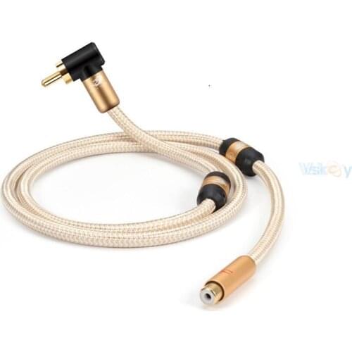 RCA Male to RCA Female Digital Coaxial Audio Cable for Subwoofer Home Theater Amplifier Stereo System Shielded Extension Cords