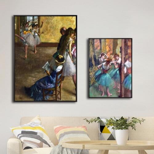 Home Decor Canvas Painting Prints Pictures French Edgar Degas Ballet Dancer Wall ArtNordic Style Modular Poster For Living Room