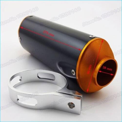 CNC Exhaust Muffler 38mm For SSR KLX TTR XR YCF DHZ Atomik Thumpstar Pit Dirt Bikes Motorcycles