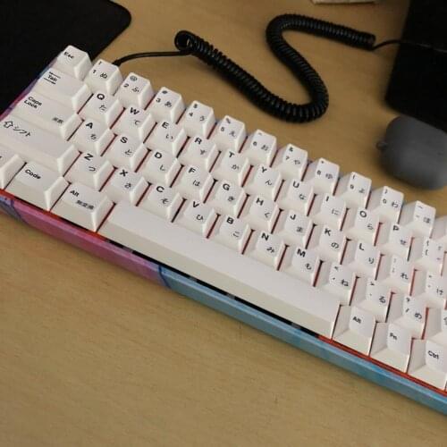 Sample Design Pure White Color Keycap For Cherry Mx Switch Mechanical Gaming Keyboard English Japanese Cherry Profile PBT Keycap