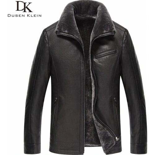 Men Genuine Leather jackets Brand 2019 New Men Wool Liner Winter Warm Coats Luxury Male Cow leather Outerwear