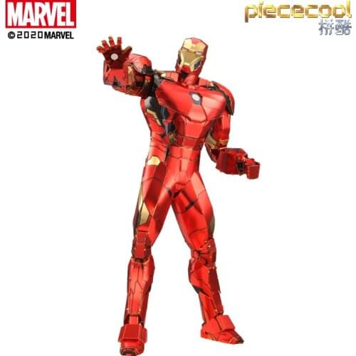 Piececool Red Super hero Model kits 3D metal puzzle laser cutting Jigsaw DIY Toys gift for children