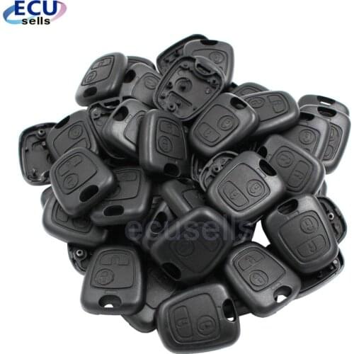 100 Pcs/Lot New Replacement for Peugeot 206/307/207 for Citroen C2 Half Remote Key Case Shell Smart Key Housing Cover No Blade