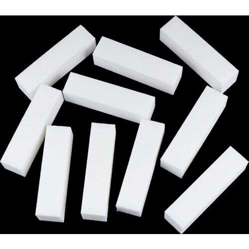 10pcs Sponge Nail File White Sanding Buffer Block for Nail Polish Nail Art Lime Do Not Hurt Nails Durable Dropshipping New