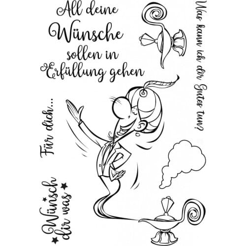 German Words Transparent Clear Silicone Stamp/Seal for DIY scrapbook/photo album Decorative clear stamp sheets ST0702