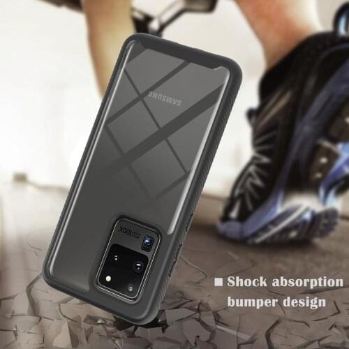 Luxury Brand Original Shockproof Armor Case for Samsung Note 20 Ultra S30 Plus Cover 2 in 1 Full Body Cover for Galaxy Note 20