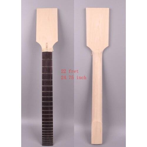 Wide Electric guitar neck replacement 22 Fret 24.75" paddle head 7 string