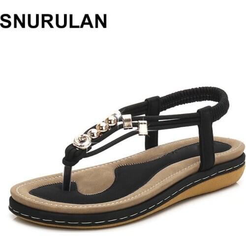 SNURULAN New 2019, 1 pair, womens slippers, spring-summer season, fashion women rhinestones with rhinestones, sandalias mujer