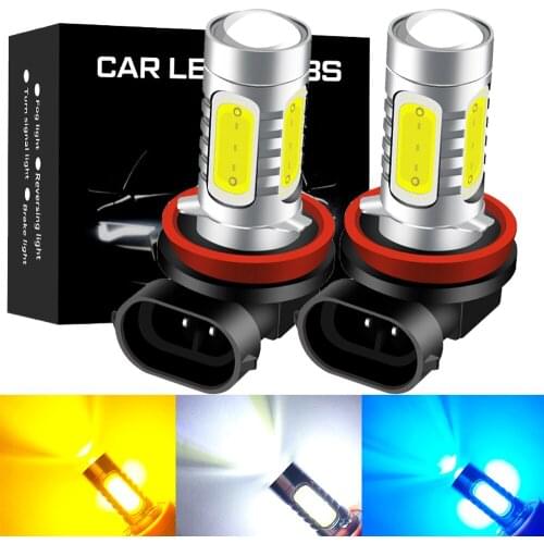 2x H8 H11 LED 9006 HB4 HB3 LED Fog Lights for Skoda Kodiaq Superb Rapid Octavia A7 A5 1 2 3 Fabia Yeti Kamiq Karoq 6000K 3000K