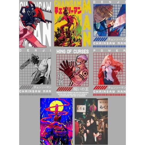 Anime Chainsaw Man Clothing thermoadhesive patches DIY patches for children Ironing applications