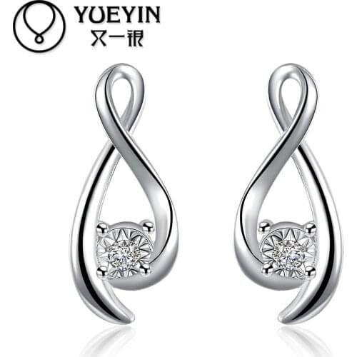 2016 New coming Silver plated earrings Romantic jewelry long earrings for female High Quality Christmas gifts nausnice