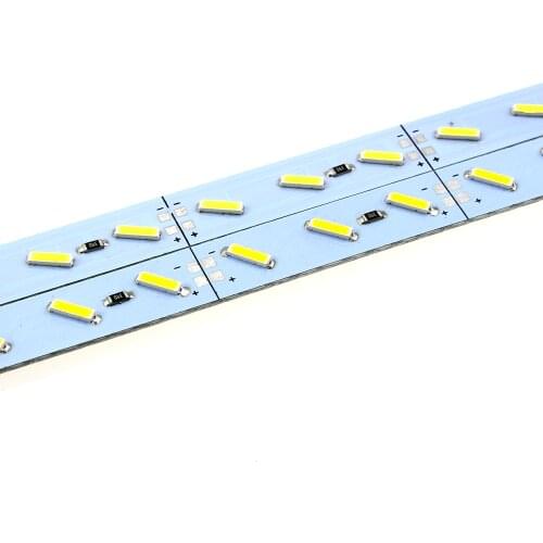 10pcs high bright 36leds 50cm SMD 7020 led bar light DC 12V hard luces led strip light warm cold white for cabinet showcase