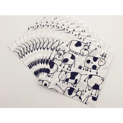20pcs Farm Cow Disposable Napkins Tissues Kids Birthday Party Decoration