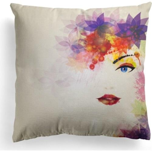 2018 decoration make-up design home blank sublimation white sofa seat cushion cover