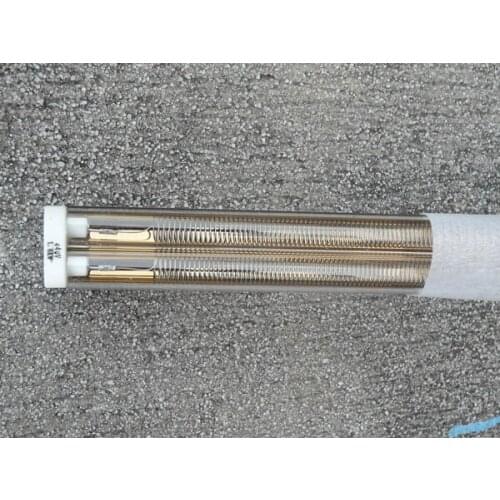 600w quartz glass electric gold twins tube heater