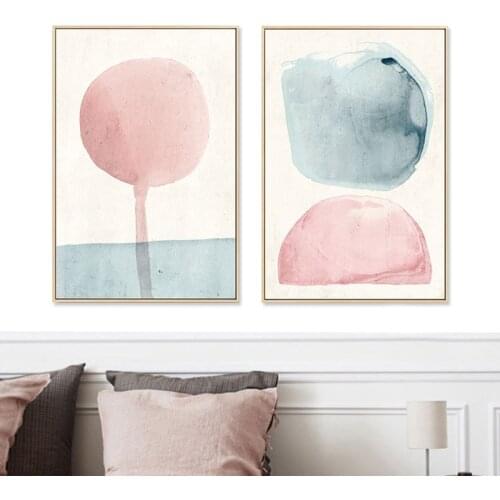 Abstract Decorative Painting The Living Room Bedroom Hanging Painting Sofa Background Wall Painting Pink Entrance Children Room