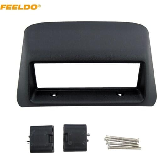FEELDO Car 1Din Refitting CD DVD Radio Panel Fascia Frame For Mitsubishi Lancer 1996-1997 Stereo Dash Trim Kit #AM5083