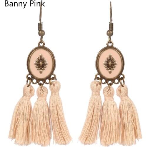 Bohemia Statement Tassel Dangle Earrings For Women Ethnic Alloy Geo Pendant Drop Earrings Fashion Jewelry Pendiente Long Earring