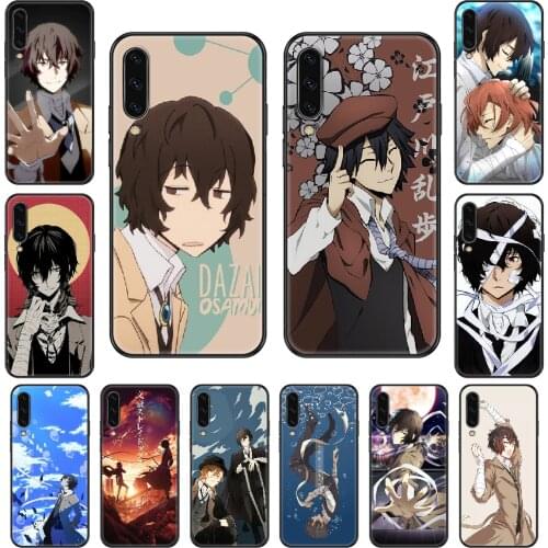 Anime Bungou Stray Dogs Phone case For Samsung Galaxy A 3 5 8 9 10 20 30 40 50 70 E S Plus 2016 2017 2018 2019 black fashion
