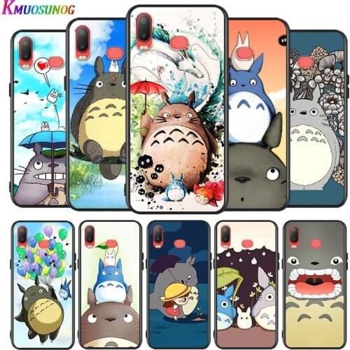 Cute Totoro for Samsung Galaxy A9 A8 Star A750 A7 A6 A5 A3 Plus 2018 2017 2016 Silicone Black Phone Case Soft Cover