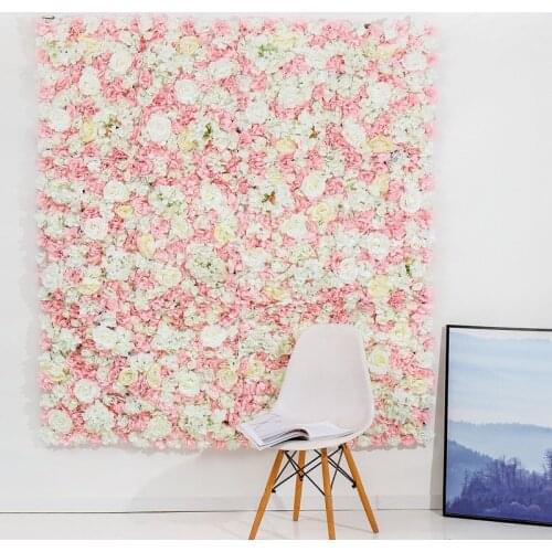 Decorative Flower Panel For Flower Wall Handmade With Silk Artificial Flowers For Wedding Wall Decor Birthday Party Backdrop