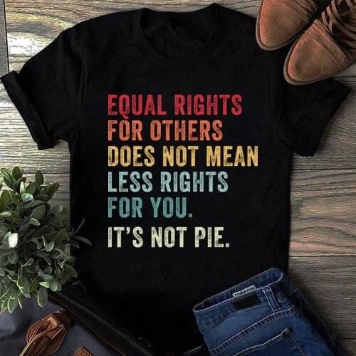 Equal Rights for Others T Shirt Stop Racism Civil Rights Graphic Cotton Tees for Black History Month