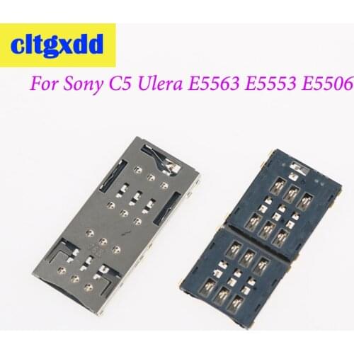 Cltgxdd For Sony Xperia C5 Ultra Dual E5533 E5563 E5506 Nano SIM Card Reader Nano SIM Card Socket SIM Card Slot Connector