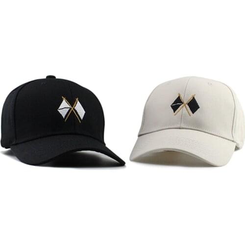 New cotton fashion baseball cap flag pattern caps men women embroidery cap outdoor adjustable sports Hip hop hat EXO