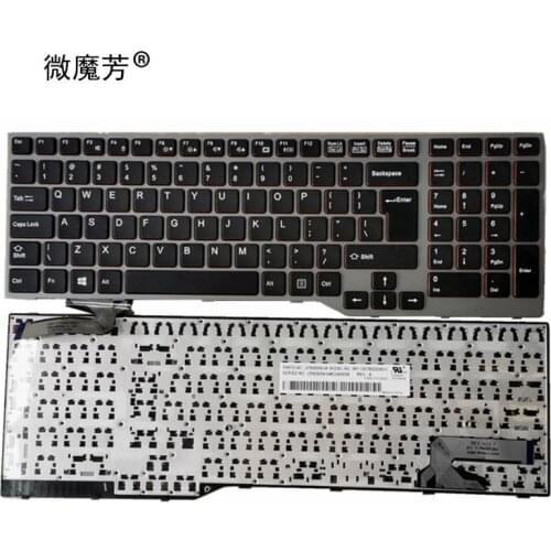 US keyboard for Fujitsu Lifebook E753 E754 E756 laptop keyboard Notebook replacement keyboard
