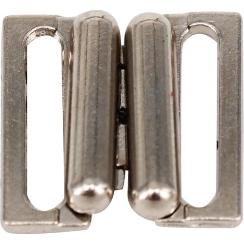 100set Metal Tape Closure Closure Waist Extender Hooks Eyes Clasps Sewing Garment Hooks for Bra Swimsuit NK281