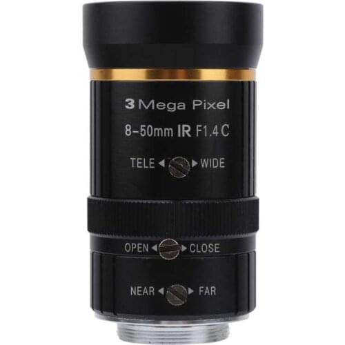 KP-850 3MP 8-50mm 1/2 C-Mount Industrial Microscope Lens Accessory with Variable Focusing