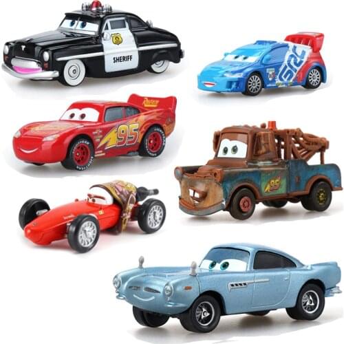 Pixar Cars 3 Disney Lightning Mcqueen Mater Storm Ramirez 1:55 Diecast Vehicle Metal Alloy Boy Kid Toys Gift Oyuncak Military