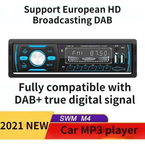 2021 New SWM-80E Car Bluetooth Mp3 Player U Disk Card FM Radio Adds Alcohol Test Function Mp3 Player Bluetooth Music Player