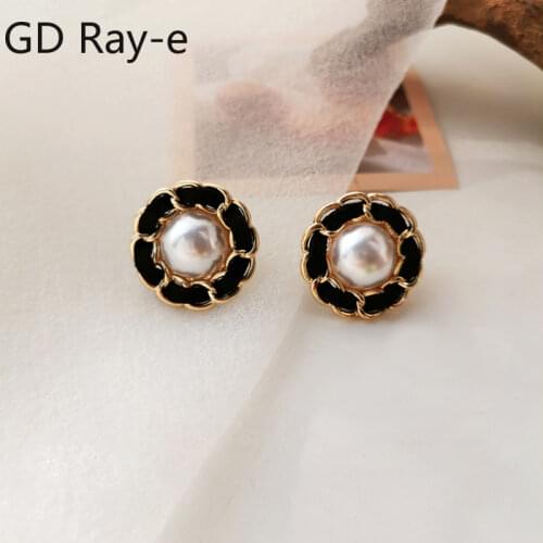 New fashion temperament Hepburn wind restoring ancient ways of pearl earrings chain drop earrings elegant earrings, 1866