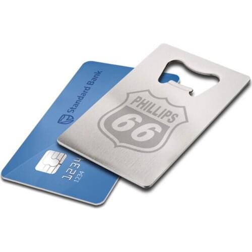 100x Credit Card Sized Bottle Openers Stainless Steel Custom Logo Promotional Product Gift Beer Bottle Opener Laser Engrave Logo