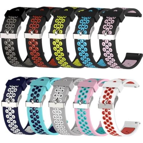 20mm 22mm Smart Watch Band Silicone Strap For Garmin Vivoactive3 For Samsung For Huawei Watch GT For Amazfit bip/Pace/Stratos/2