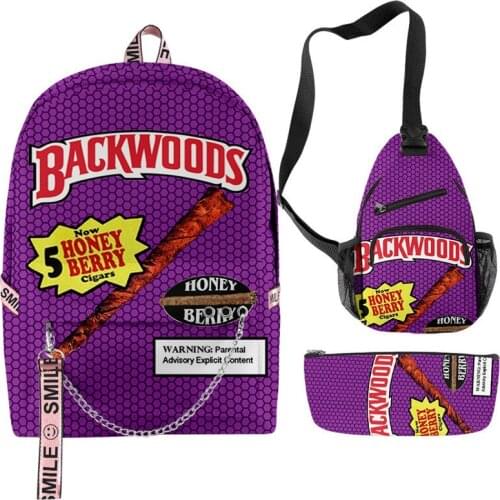 BACKWOODS CIGARS Men Women Backpacks Oxford Waterproof Tough Outside Sports Backpack Teenage Boys Girls Students School Bags