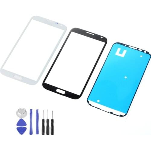 LCD Front Glass Touch Screen For Samsung Galaxy Note 2 II N7100 N7105 N7108 I317 T889 L900 Touch Screen Sensor+Adhesive+Tools