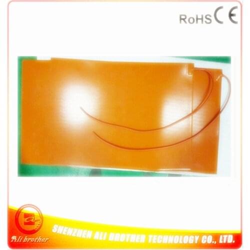 Silicone Rubber Heater of Tank for heating diesel 110v 1000w 40"*20"(508*1016*1.5mm) 1000mm lead wire come out from short corner